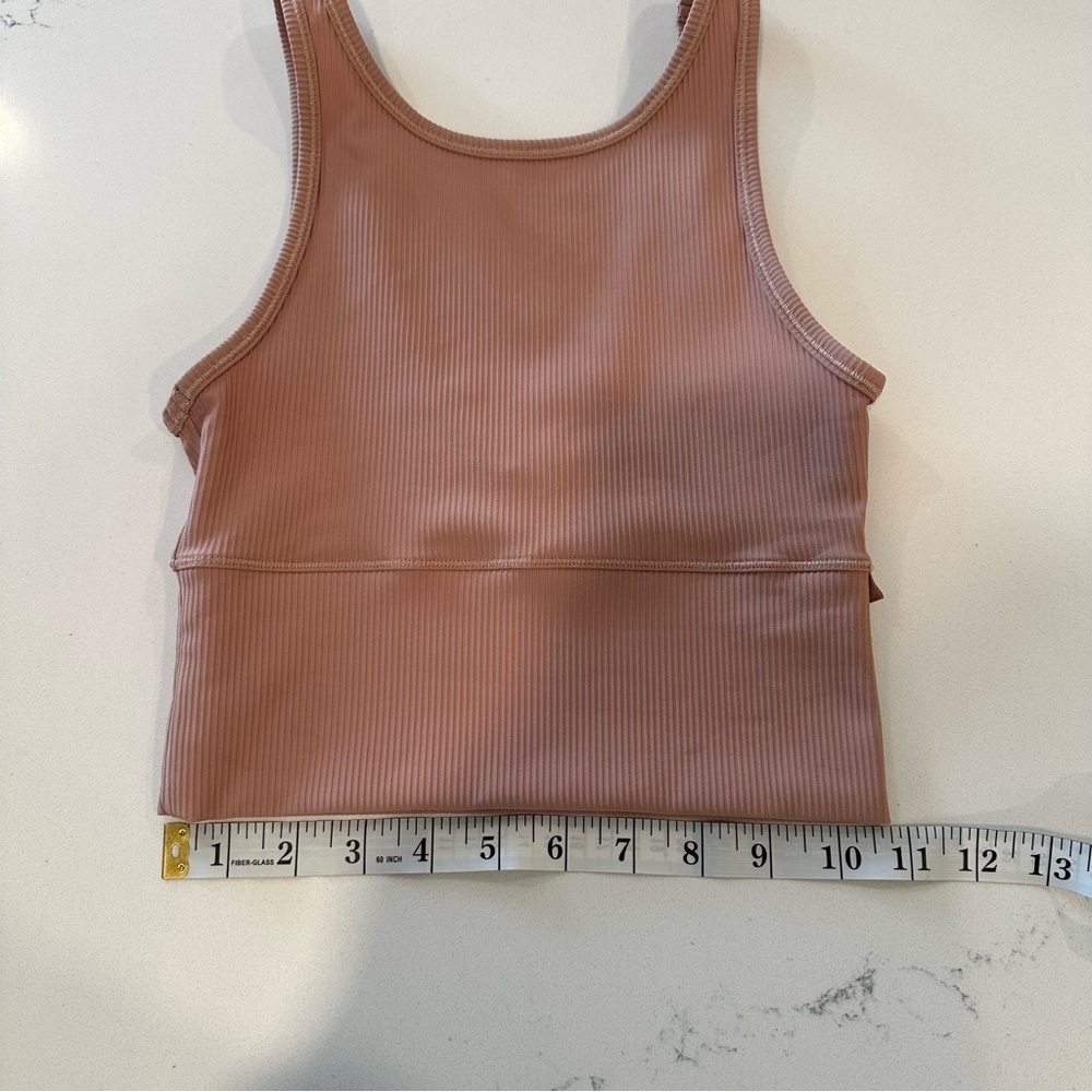 Lululemon Power Pivot Tan Ribbed Tank Top - Picture 5 of 5